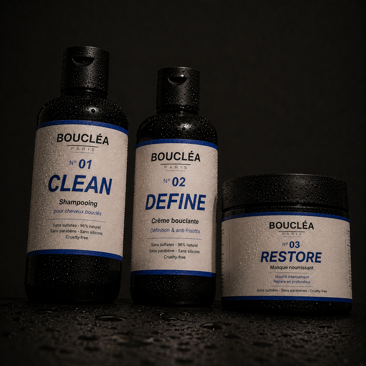 Trio CLEAN, DEFINE, RESTORE pour faire tenir ses boucles plusieurs jours